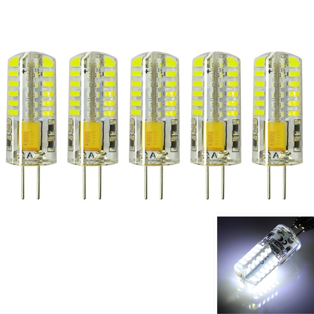 G4 LED 램프 12V 48 led 실리콘 옥수수 LED 전구 크리스탈 샹 들리 3014SMD 스포트 라이트 화이트/따뜻한 화이트 빛